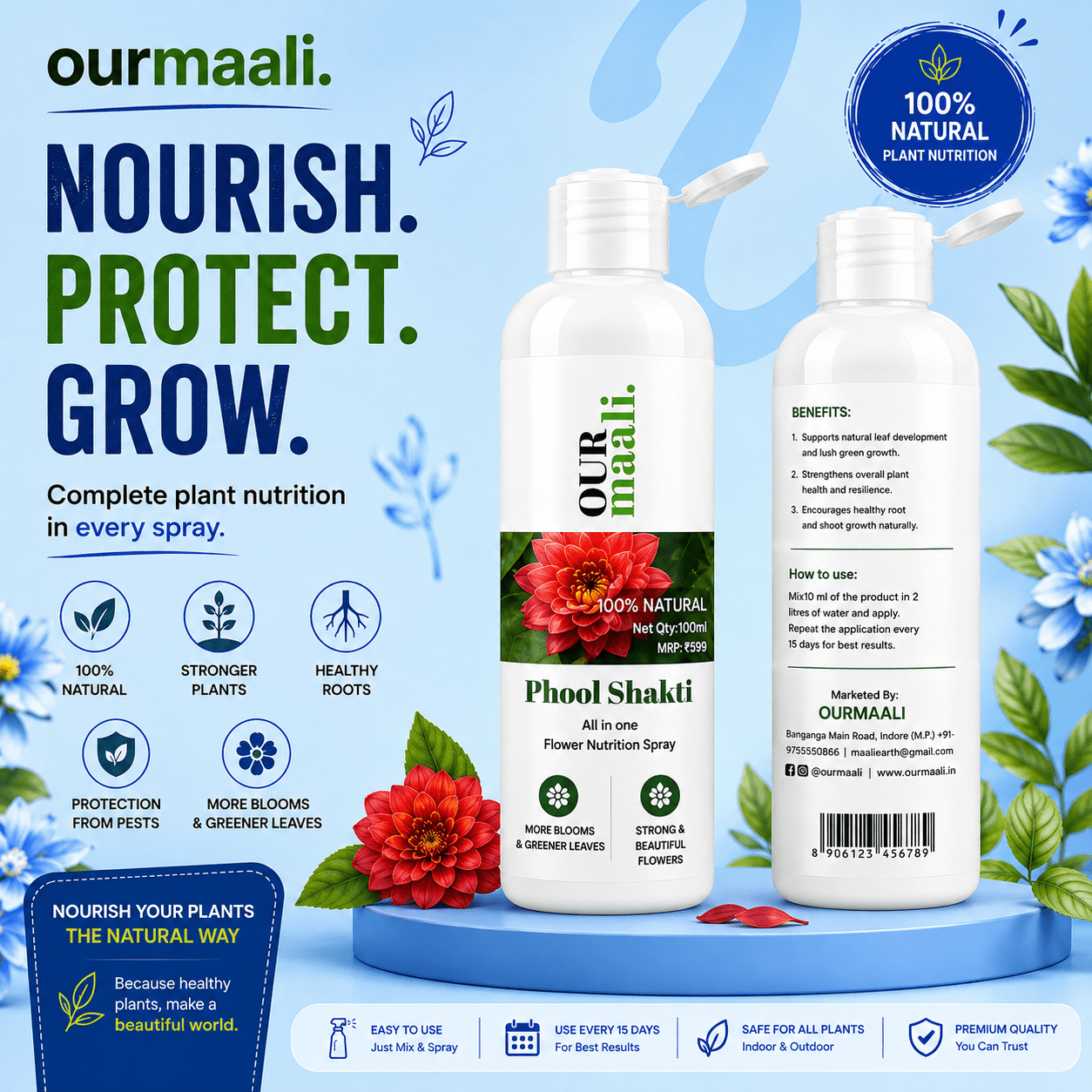 Phool Shakti - All in One Flower Nutrition Spray (100ml)